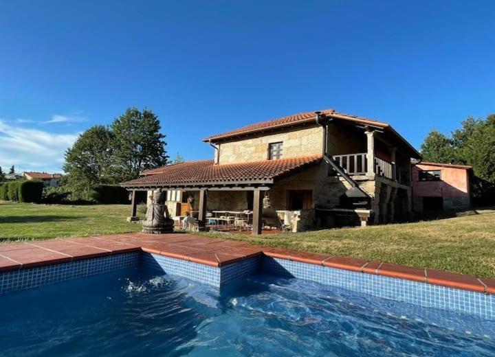 Casa De Campo Con Piscina, Entera O Por Habitaciones Amoeiro Exterior foto